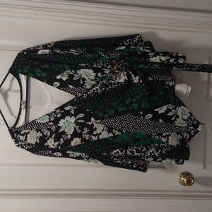 Cato faux wrap shirt